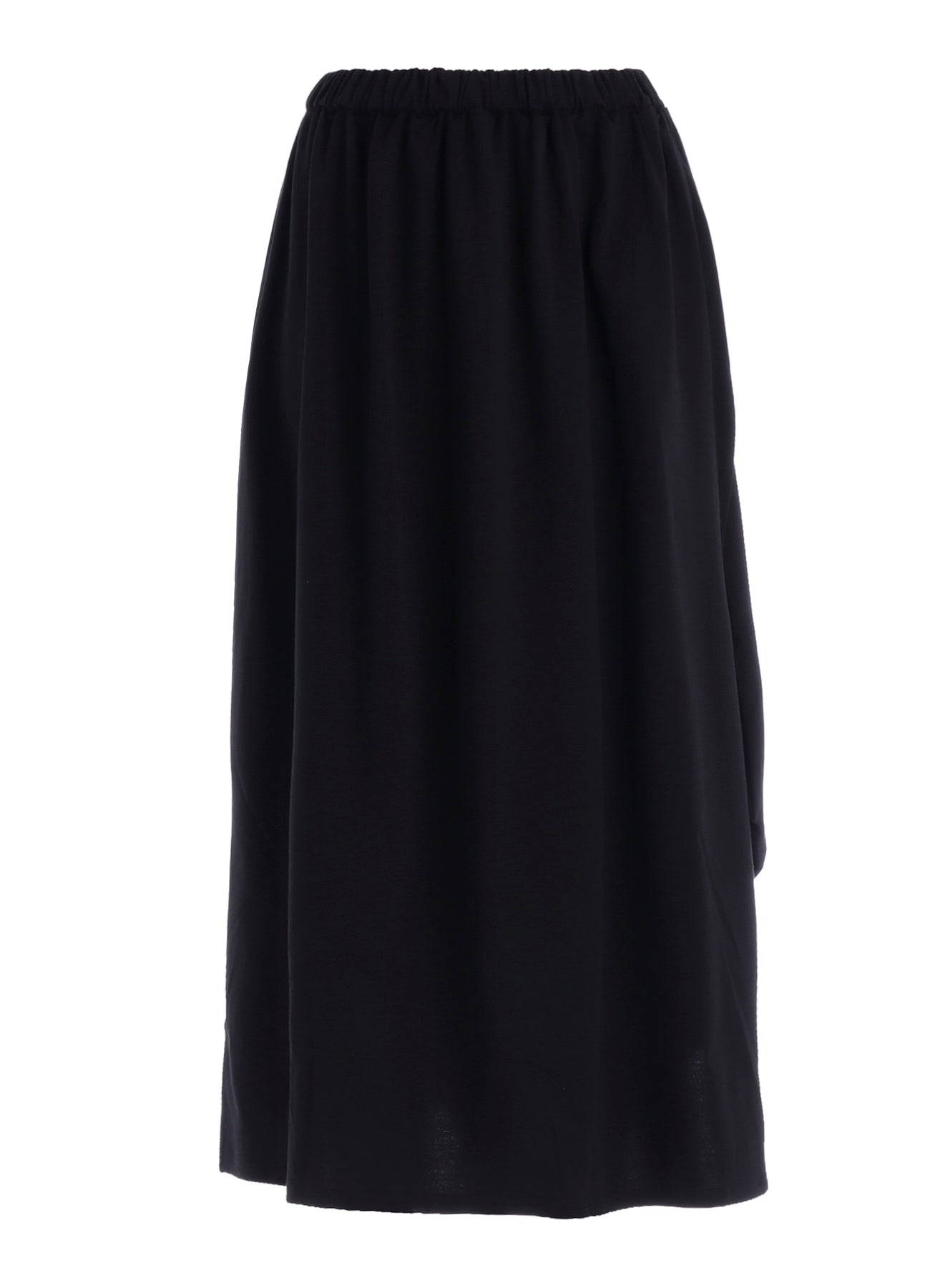 COTTON FRENCH TERRY SIDE DRAPE SKIRT