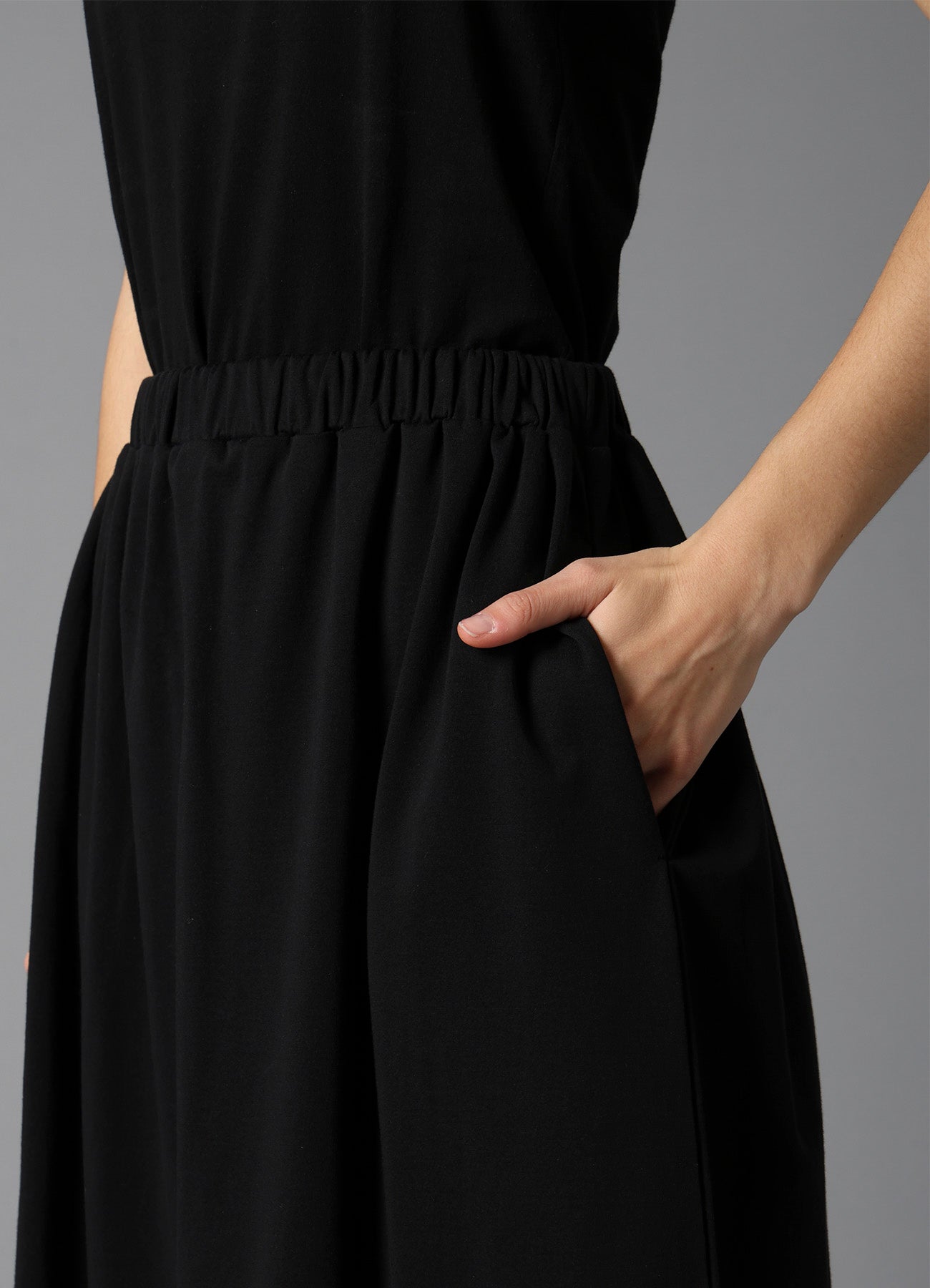 COTTON FRENCH TERRY SIDE DRAPE SKIRT – THE SHOP YOHJI YAMAMOTO