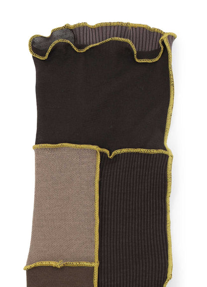 PATCHWORK CUT OFF GLOVE