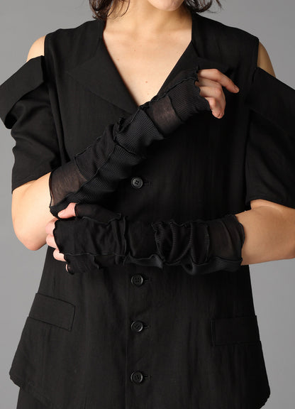 PATCHWORK CUT OFF GLOVE