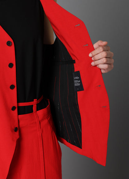 RY/ WRINKLED LACE UP VEST