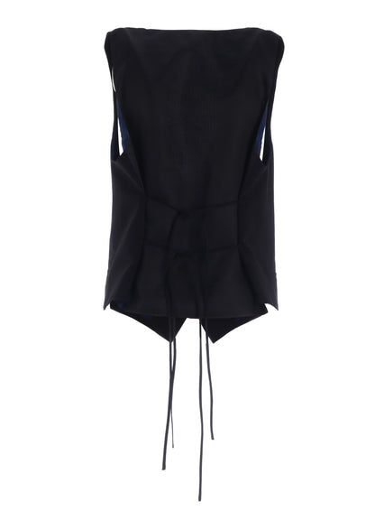 C/LI MUSLIN COLLARED VES