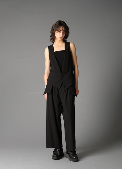 C/LI MUSLIN COLLARED VES