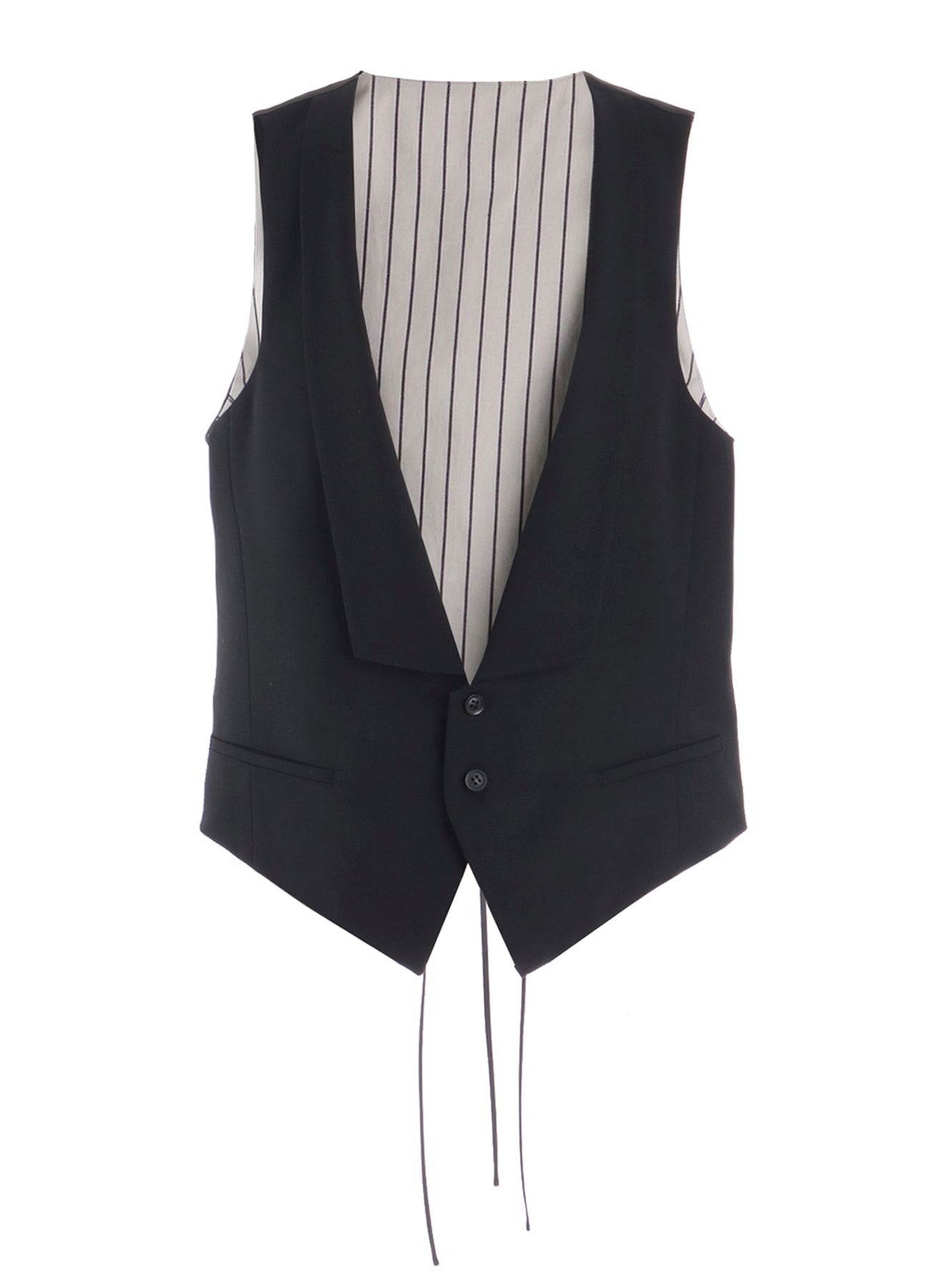 W/GABARDINE COLLARED VEST – THE SHOP YOHJI YAMAMOTO