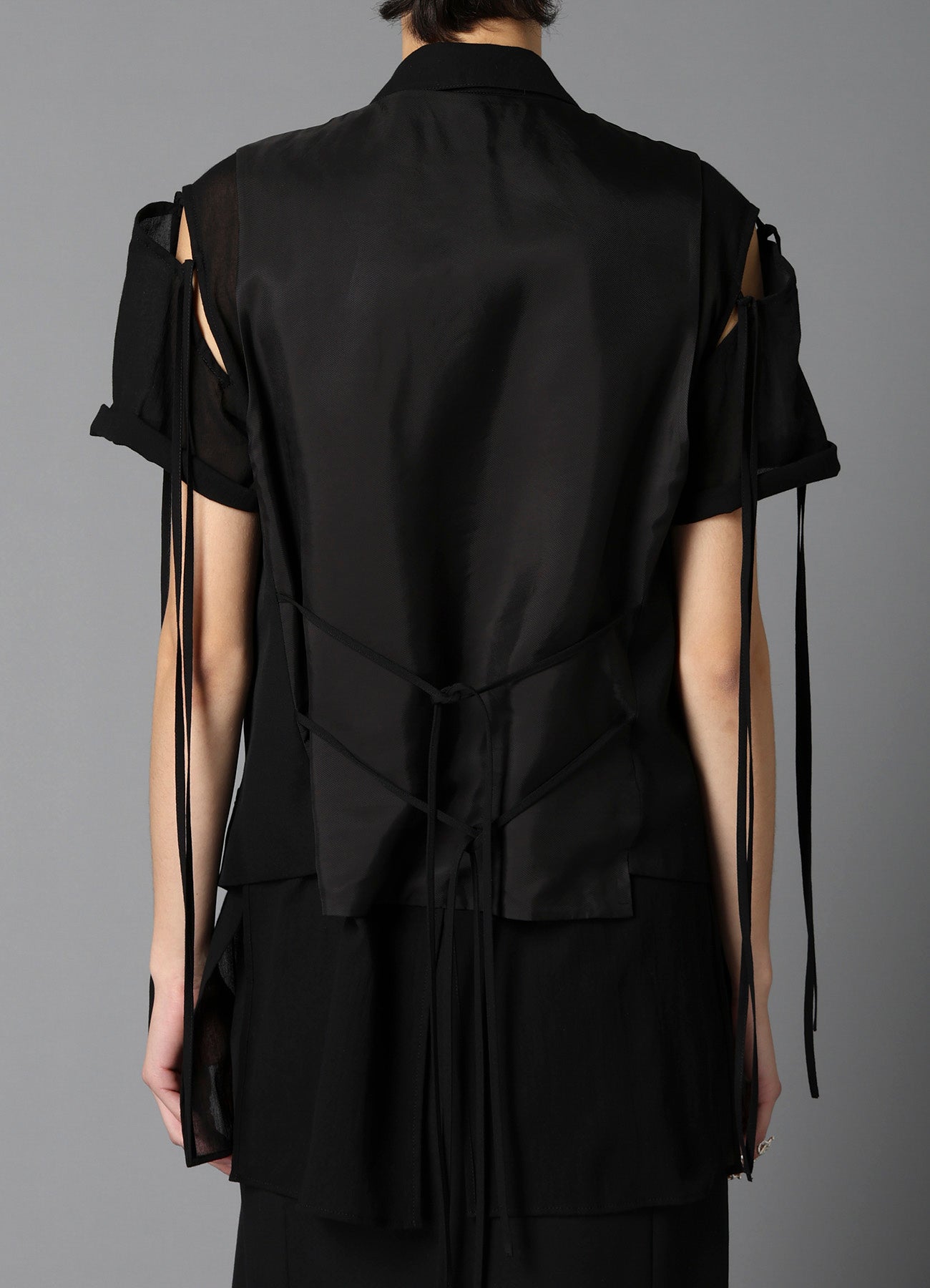 W/GABARDINE COLLARED VEST – THE SHOP YOHJI YAMAMOTO
