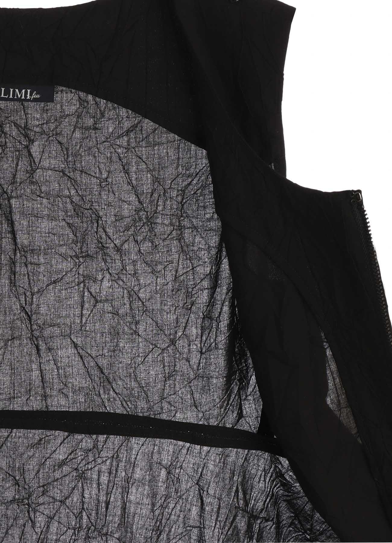 WRINKLED TYPEWRITER  SCARF DETAIL VEST