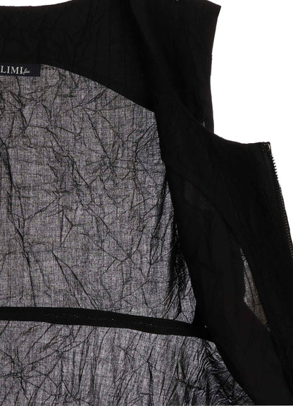 WRINKLED TYPEWRITER  SCARF DETAIL VEST