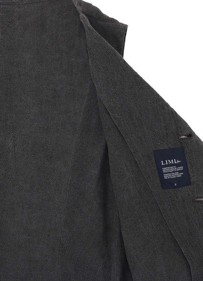 INK DYED LAWN HEM DETAIL VEST