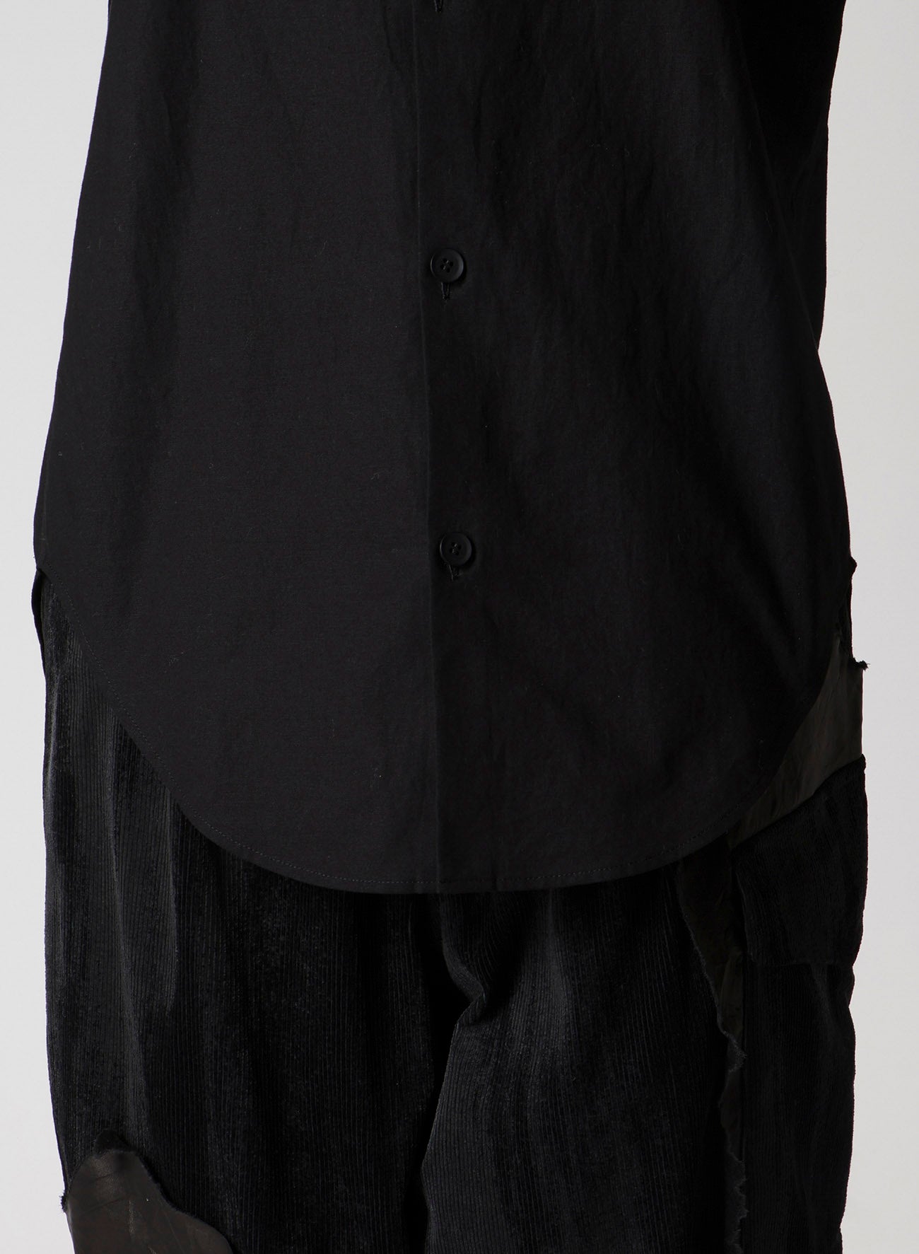 LIGHT POPLIN NECK TUCK SHIRT