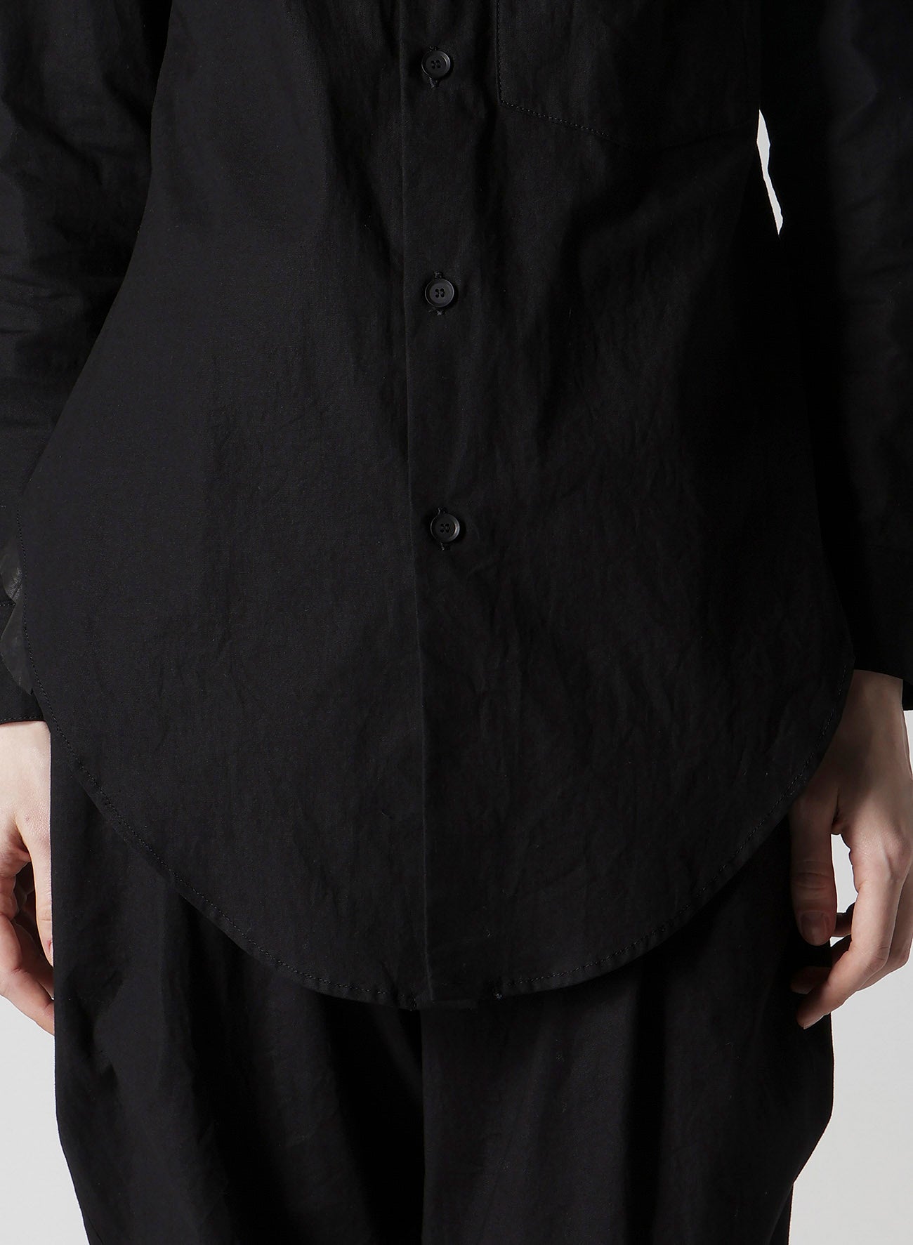 LIGHT POPLIN POCKET SQUARE SHIRT