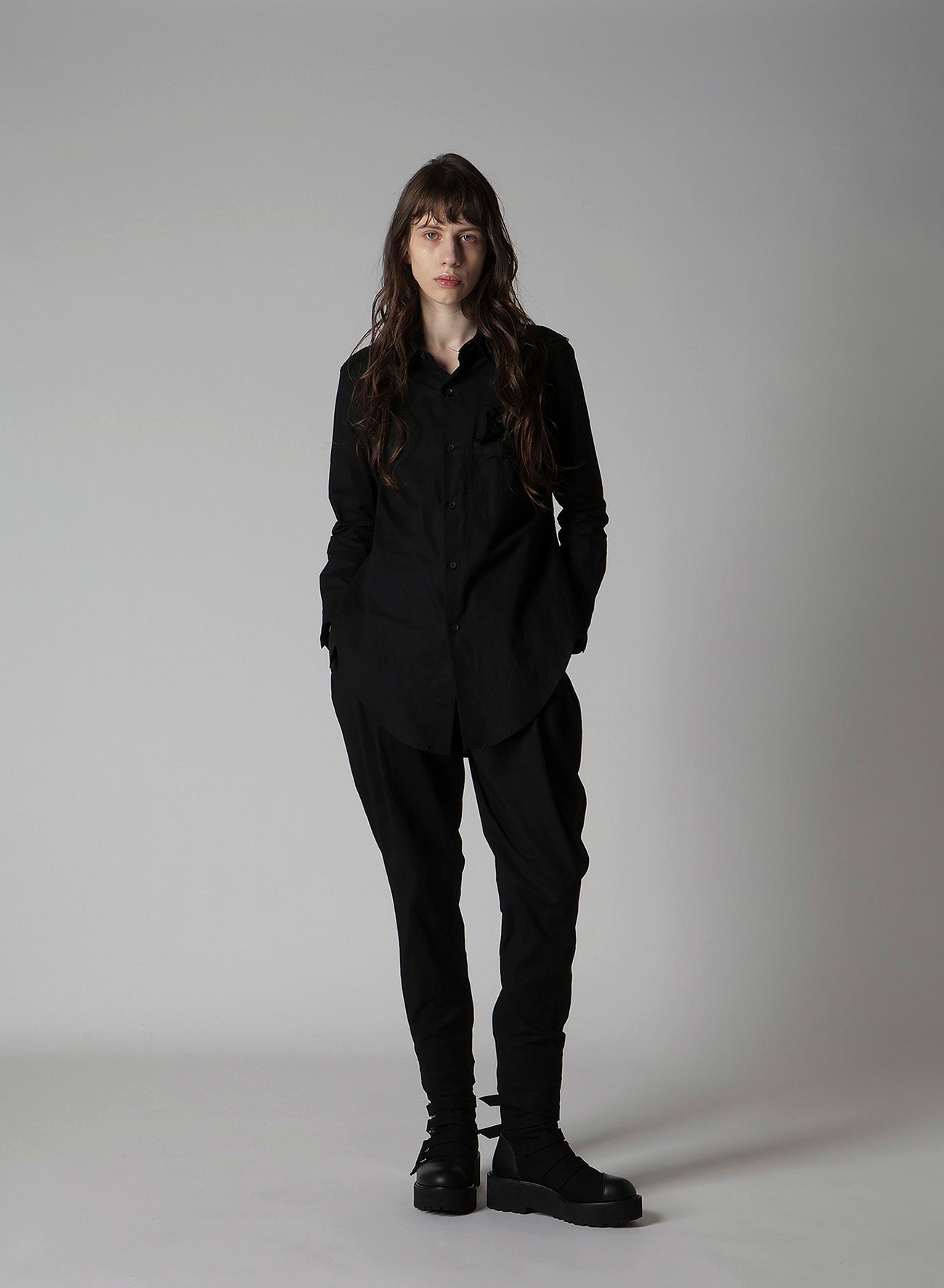 LIGHT POPLIN POCKET SQUARE SHIRT