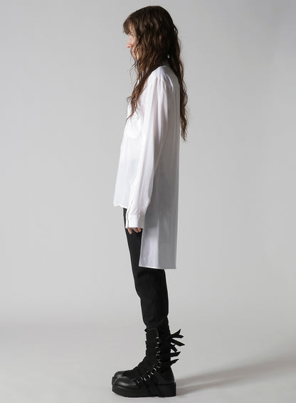 SOFT LAWN BACK SLIT SHIRT