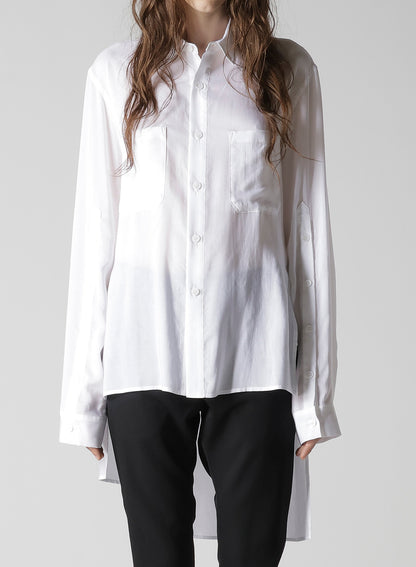 SOFT LAWN BACK SLIT SHIRT