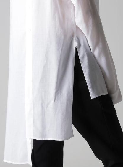 SOFT LAWN BACK SLIT SHIRT