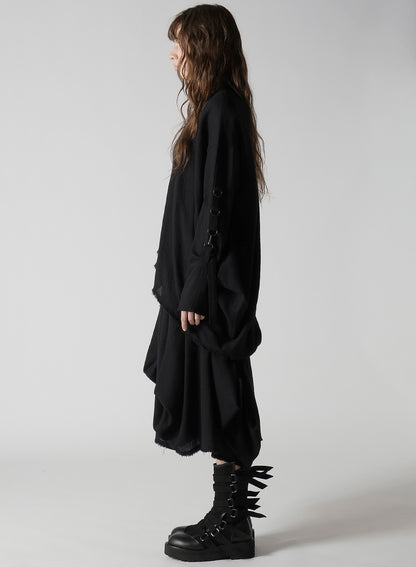 WOOL VIYELLA BLOUSE WITH D-RINGS