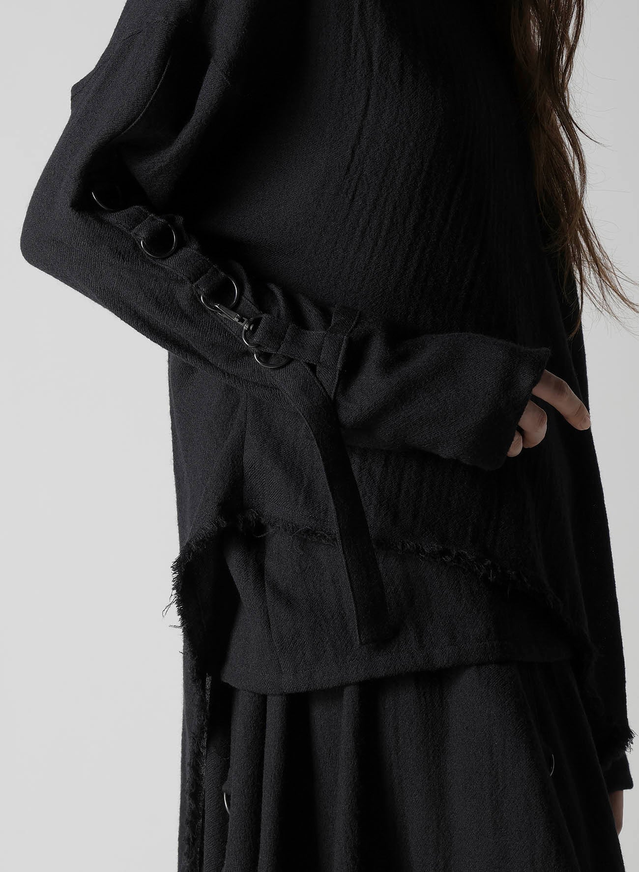 WOOL VIYELLA BLOUSE WITH D-RINGS