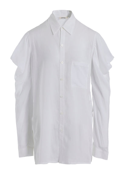 SOFT LAWN SHOULDER PUFF SHIRT
