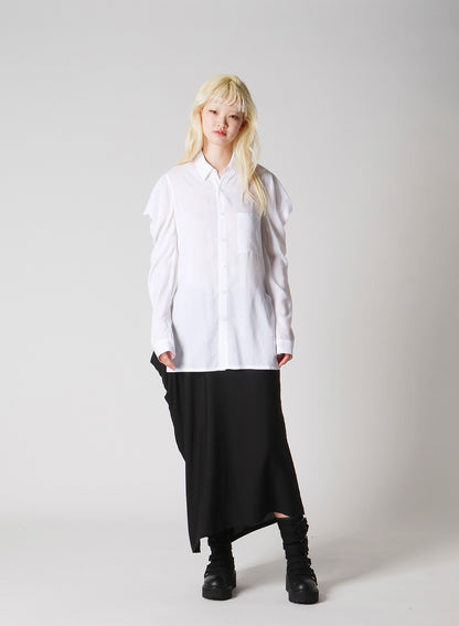 SOFT LAWN SHOULDER PUFF SHIRT