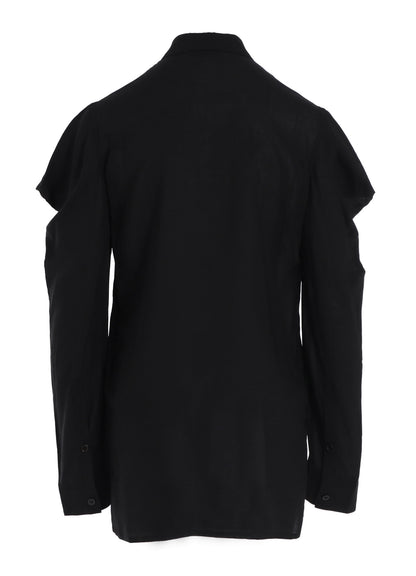 SOFT LAWN SHOULDER PUFF SHIRT