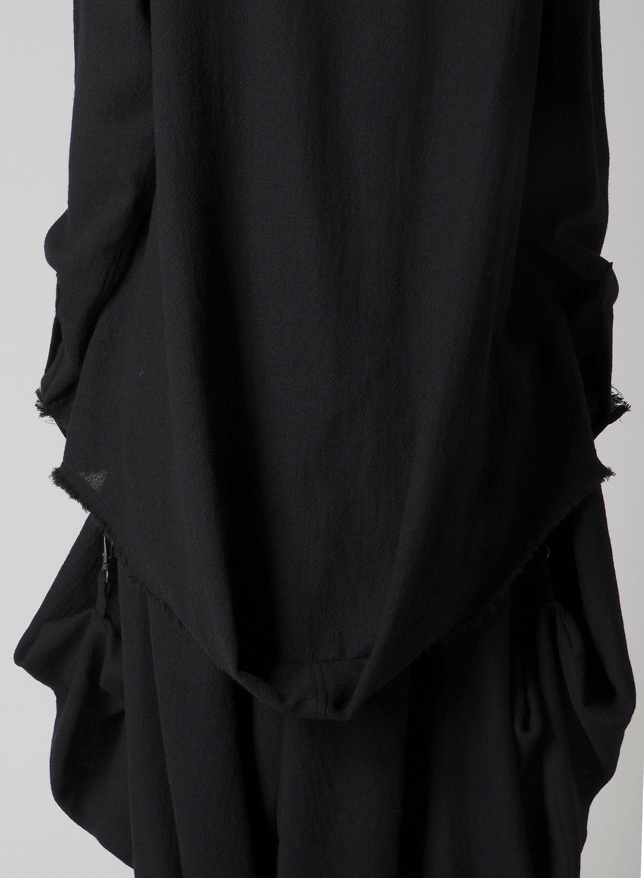 WOOL VIYELLA HEM PUFF SHIRT