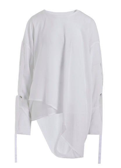SOFT LAWN BLOUSE WITH D-RINGS
