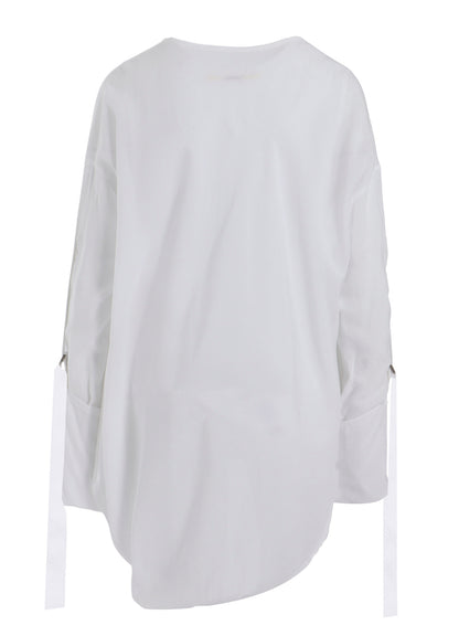 SOFT LAWN BLOUSE WITH D-RINGS