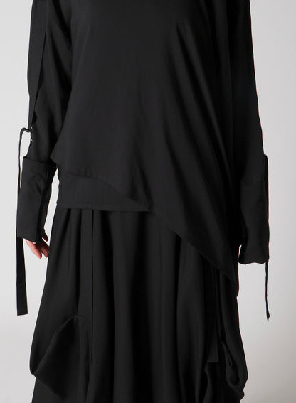 SOFT LAWN BLOUSE WITH D-RINGS