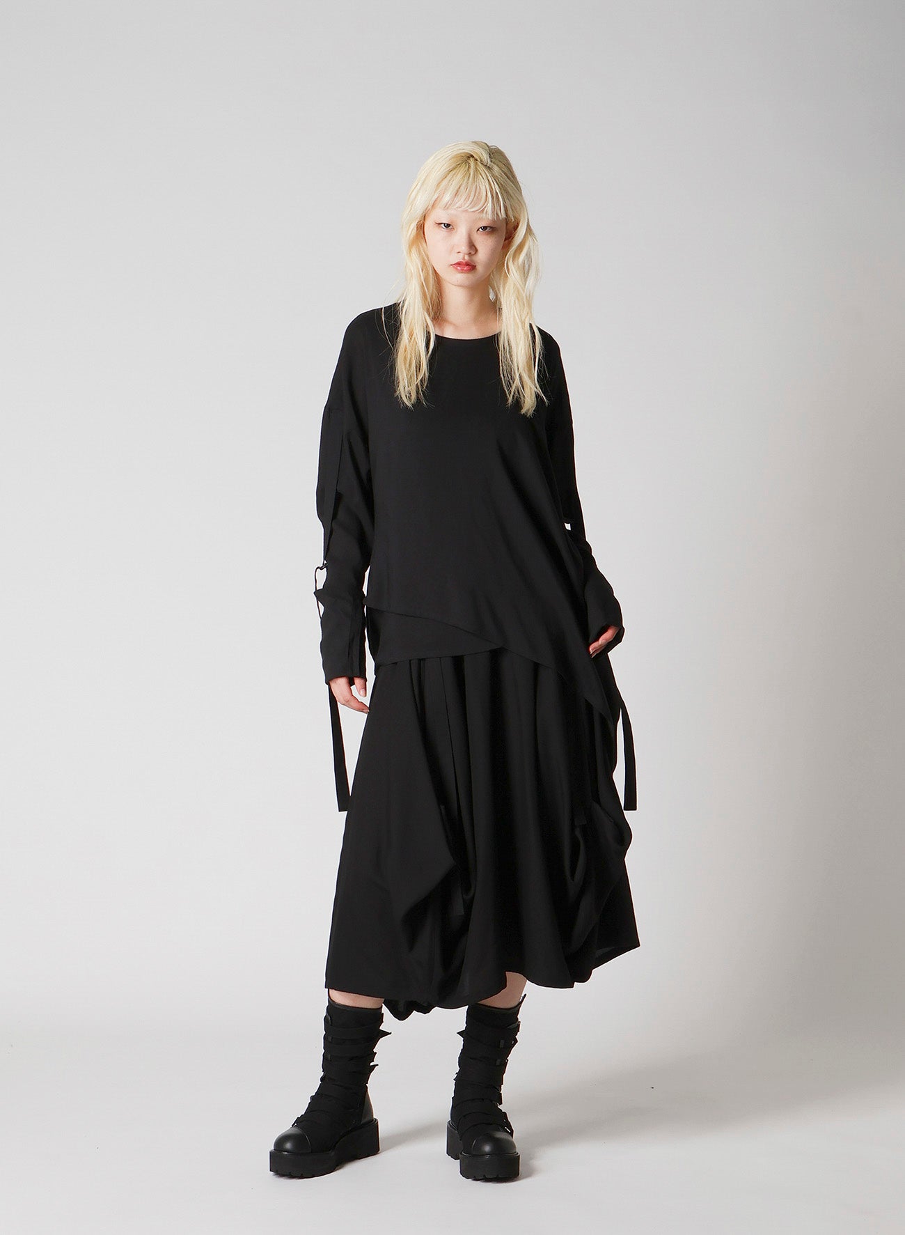 SOFT LAWN BLOUSE WITH D-RINGS