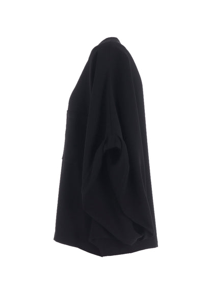 DOUBLE SATIN DOLMAN SLEEVE BLOUSE A