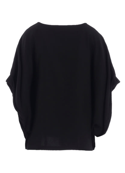 DOUBLE SATIN DOLMAN SLEEVE BLOUSE A