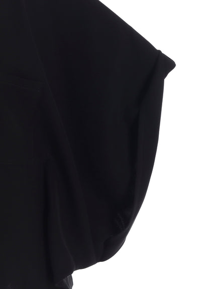 DOUBLE SATIN DOLMAN SLEEVE BLOUSE A