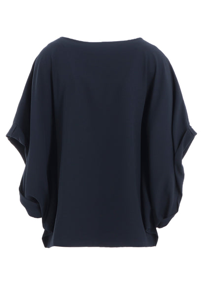 DOUBLE SATIN DOLMAN SLEEVE BLOUSE B