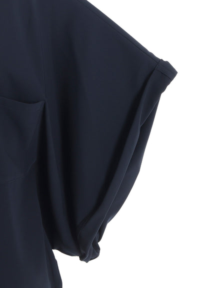 DOUBLE SATIN DOLMAN SLEEVE BLOUSE B