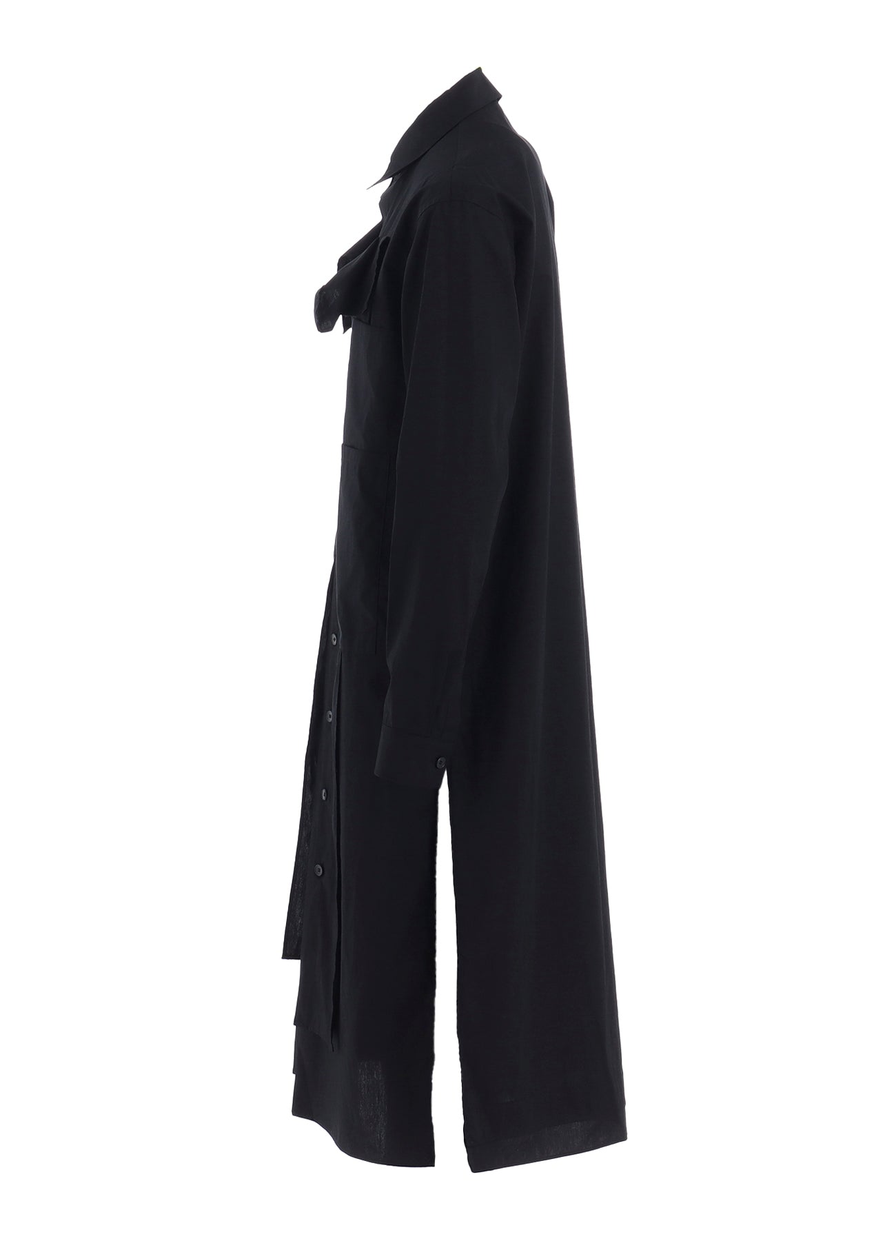 100/2 BROAD COTTON LAYERED LONG SHIRT