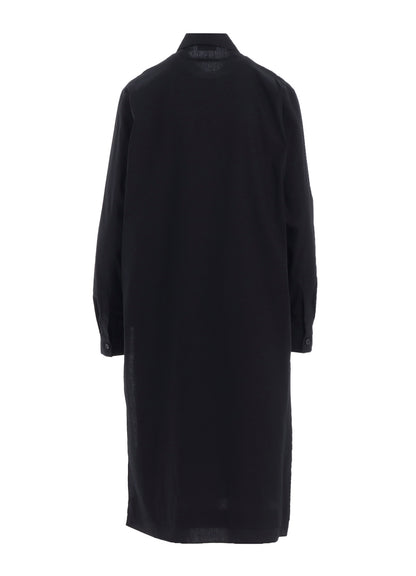 100/2 BROAD COTTON LAYERED LONG SHIRT