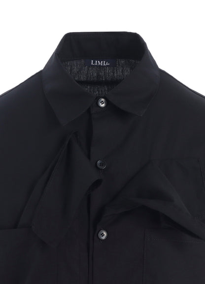 100/2 BROAD COTTON LAYERED LONG SHIRT