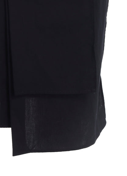 100/2 BROAD COTTON LAYERED LONG SHIRT