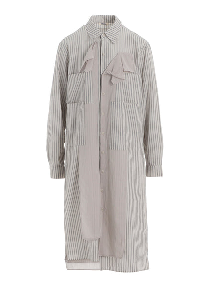 STRIPE LAYERED LONG SHIRT