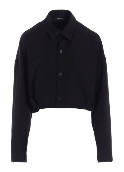 DOUBLE SATIN SHIRT WITH WAIST TAB A