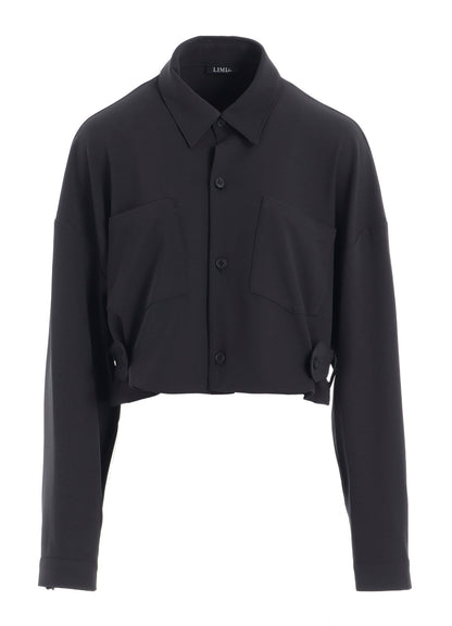 DOUBLE SATIN SHIRT WITH WAIST TAB B