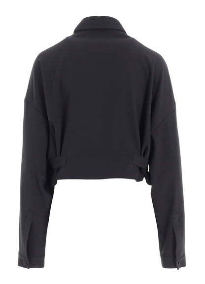 DOUBLE SATIN SHIRT WITH WAIST TAB B