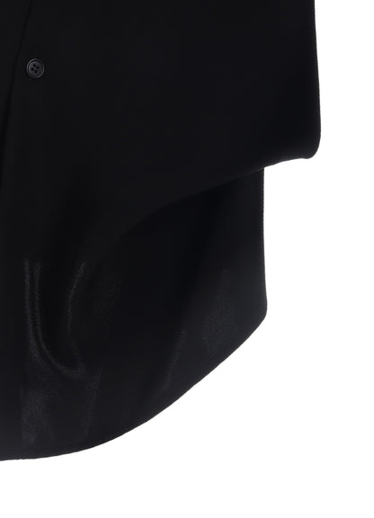 DOUBLE SATIN DRAPE SLEEVE DRESS A