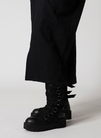 SHRINKED SERGE BALLOON SLEEVE COAT