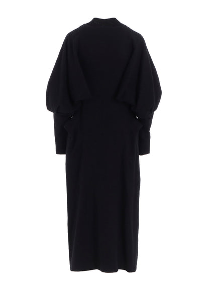 SHRINKED SERGE BALLOON SLEEVE COAT