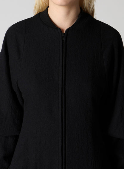 SHRINKED SERGE BALLOON SLEEVE COAT