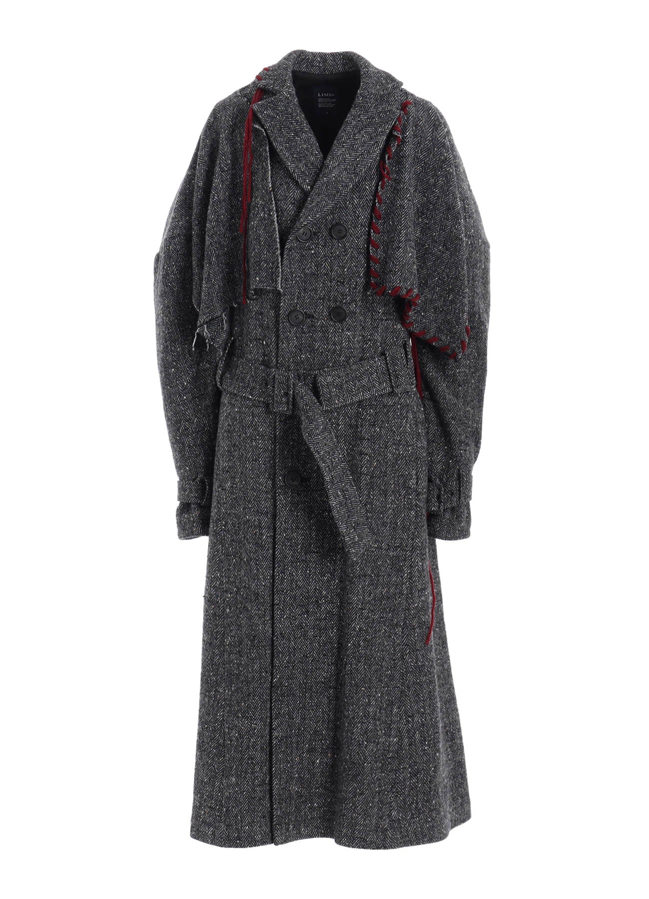 NEP TWEED TRENCH COAT WITH BELT