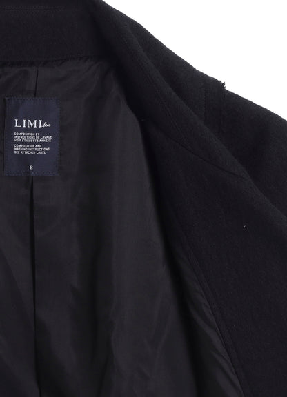 SHRINKED SERGE BACK DRAPE TRENCH COAT