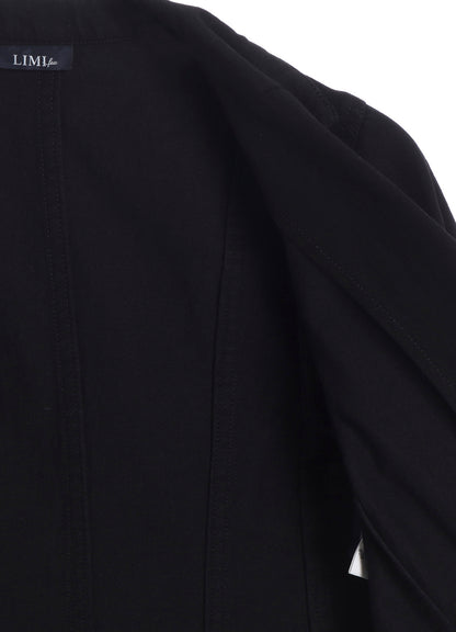 DAMAGED DENIM DESIGNED SLEEVE COAT