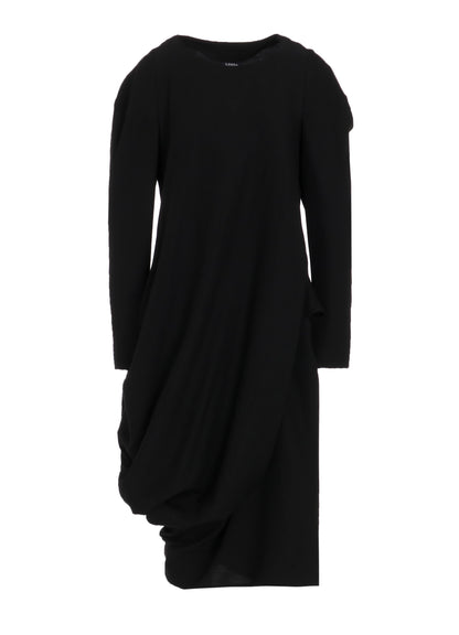 MILLED GABARDINE TWIST DRESS