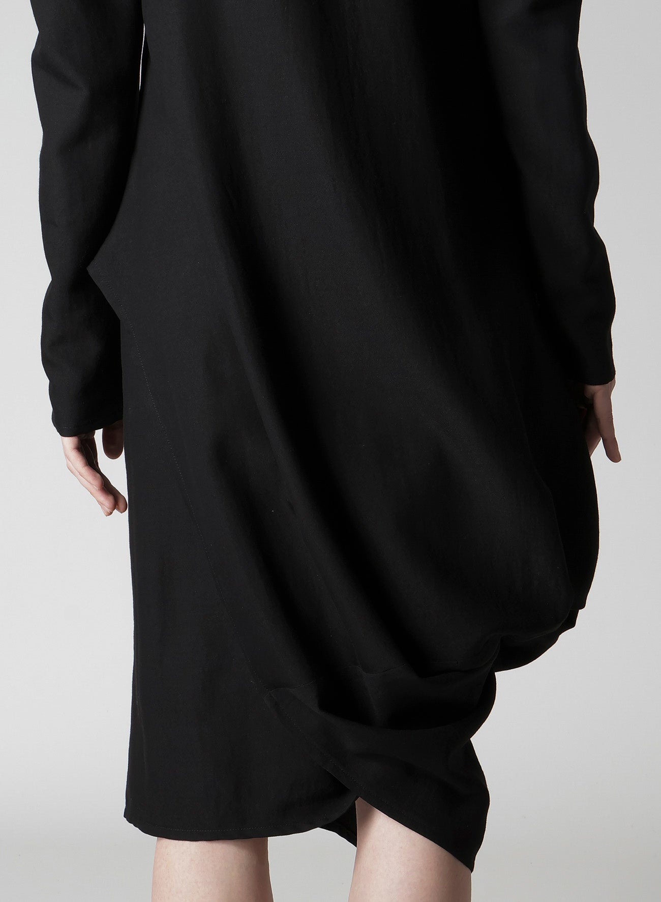 MILLED GABARDINE TWIST DRESS